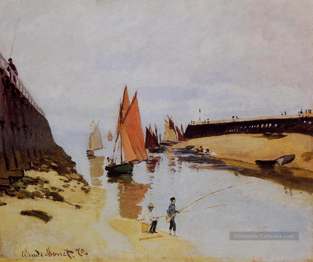 Entrée au Port de Trouville Claude Monet Peintures à l'huile
